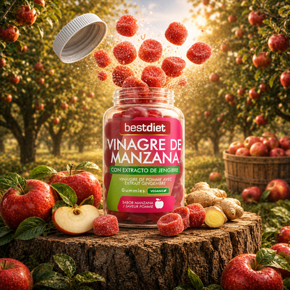GUMMIES DE VINAGRE DE MANZANA ANTI HINCHAZÓN