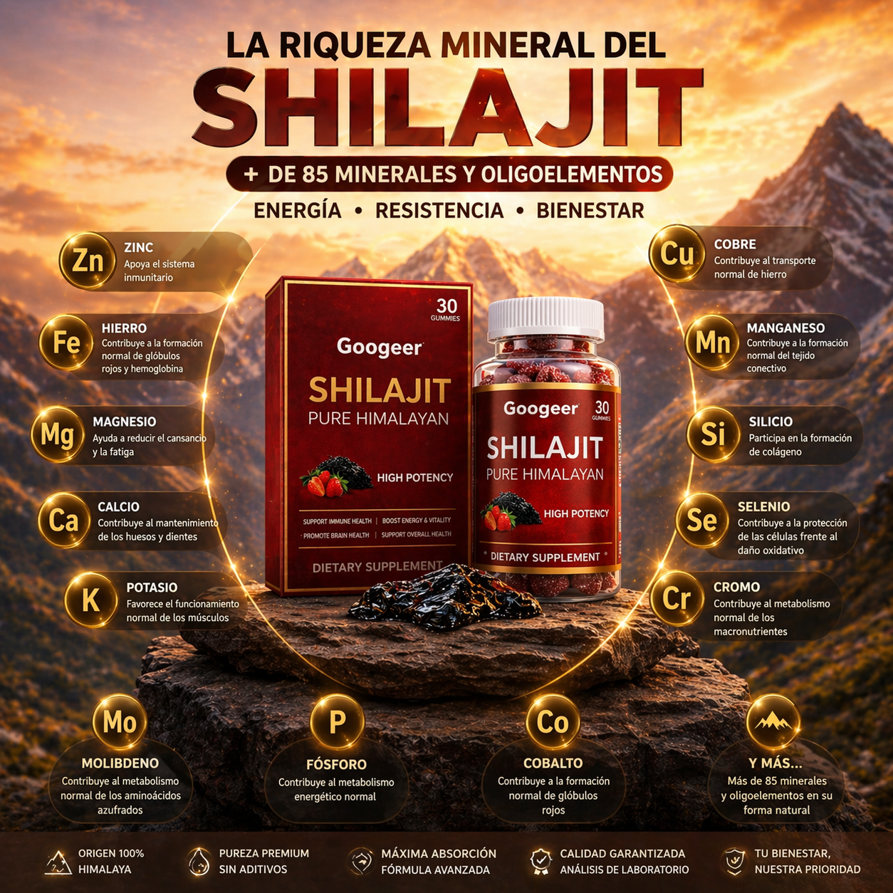 Himalayan Gummies con Shilajit