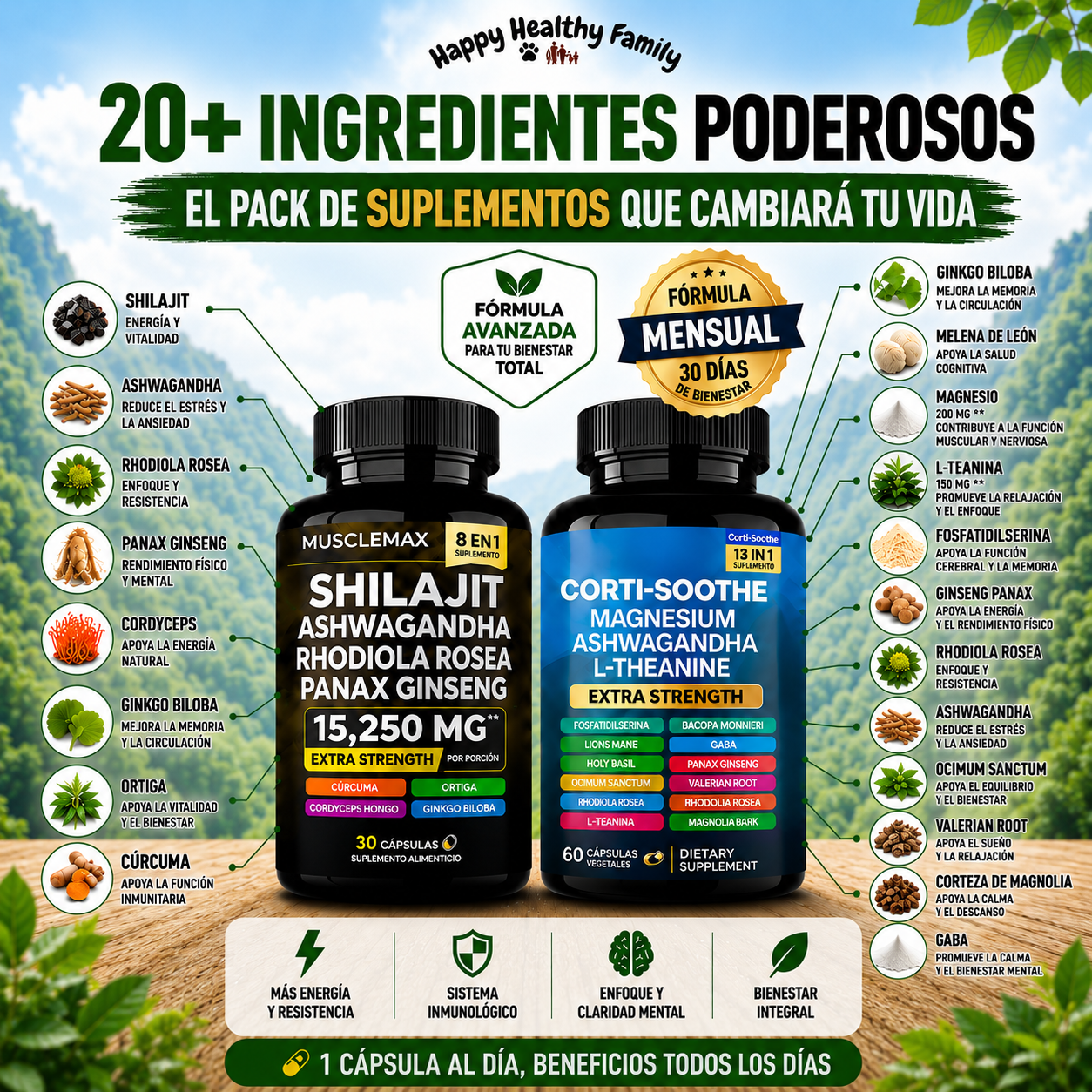 Pack Vitalidad Muscular Día & Noche