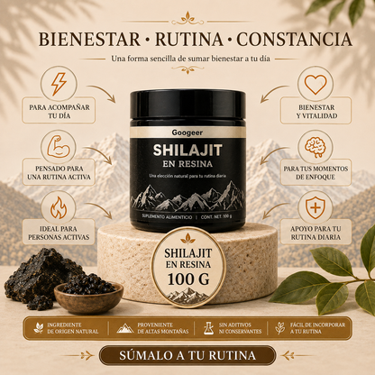 PACK ENERGIA NATURAL — Resina + Gummies de Shilajit + Gummies de Vinagre de Manzana