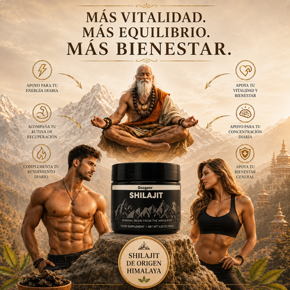 PACK ENERGIA NATURAL — Resina + Gummies de Shilajit + Gummies de Vinagre de Manzana