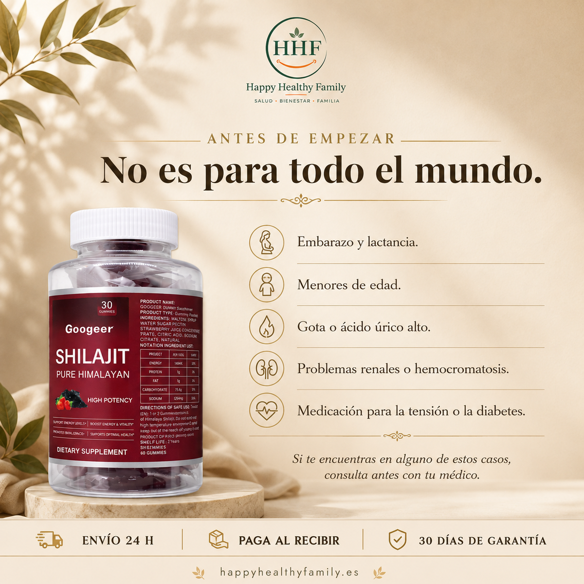 PACK ENERGIA NATURAL — Resina + Gummies de Shilajit + Gummies de Vinagre de Manzana