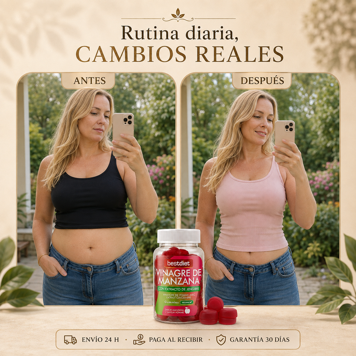 Gummies de Vinagre de Manzana con Extracto de Jengibre