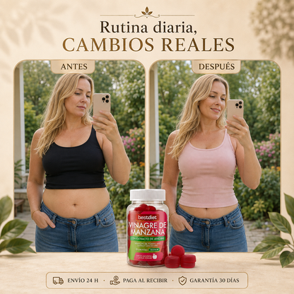 Gummies de Vinagre de Manzana con Extracto de Jengibre