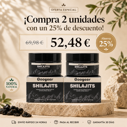 Resina orgánica pura del Himalaya SHILAJIT 100g