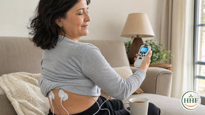 Electroestimulador EMS en uso