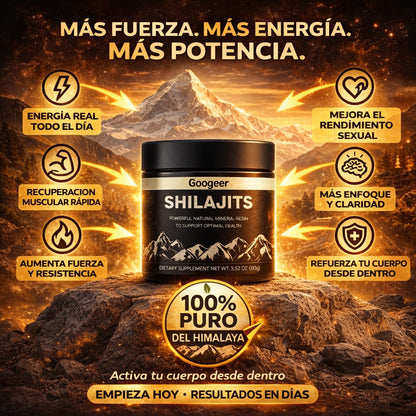 Resina orgánica pura del Himalaya SHILAJIT 100g